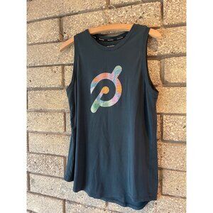 Peloton Womens Sleeveless Tank Top With Multicolor Logo Supima Cotton Blend Smal